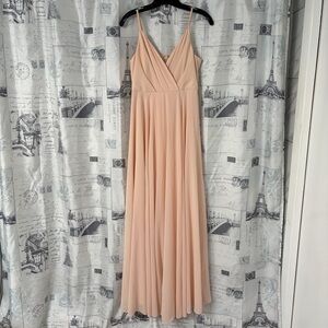 Lulu's Soft Peach Maxi Dress
